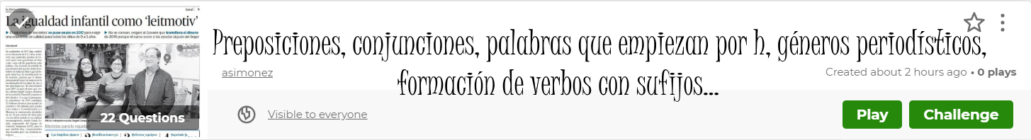 kahoot lengua tema 7